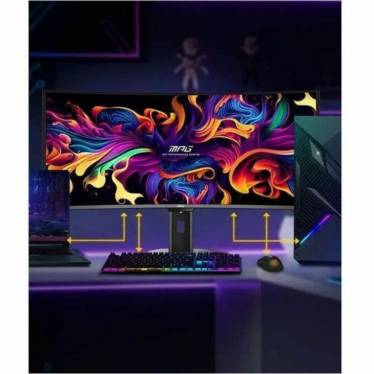 Alternate-Image6 Image for MSI MPG 341CQR QD-OLED X36 - MPG341CQRQDOLEDX36 - Gaming Monitor - 34" UWQHD 360Hz QD-OLED - AMD FreeSync - HDMI - DisplayPort