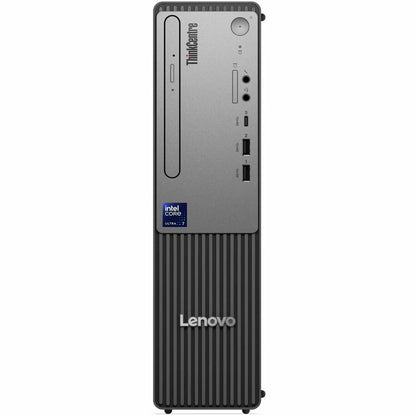 Front Image for Lenovo ThinkCentre neo 50s Gen 6 13DQ001RUS Desktop Computer - Intel Core Ultra 5 Series 2 2nd Gen 225 - 16 GB - 512 GB PCI Express NVMe 4.0 x4 SSD - Small Form Factor - Raven Black