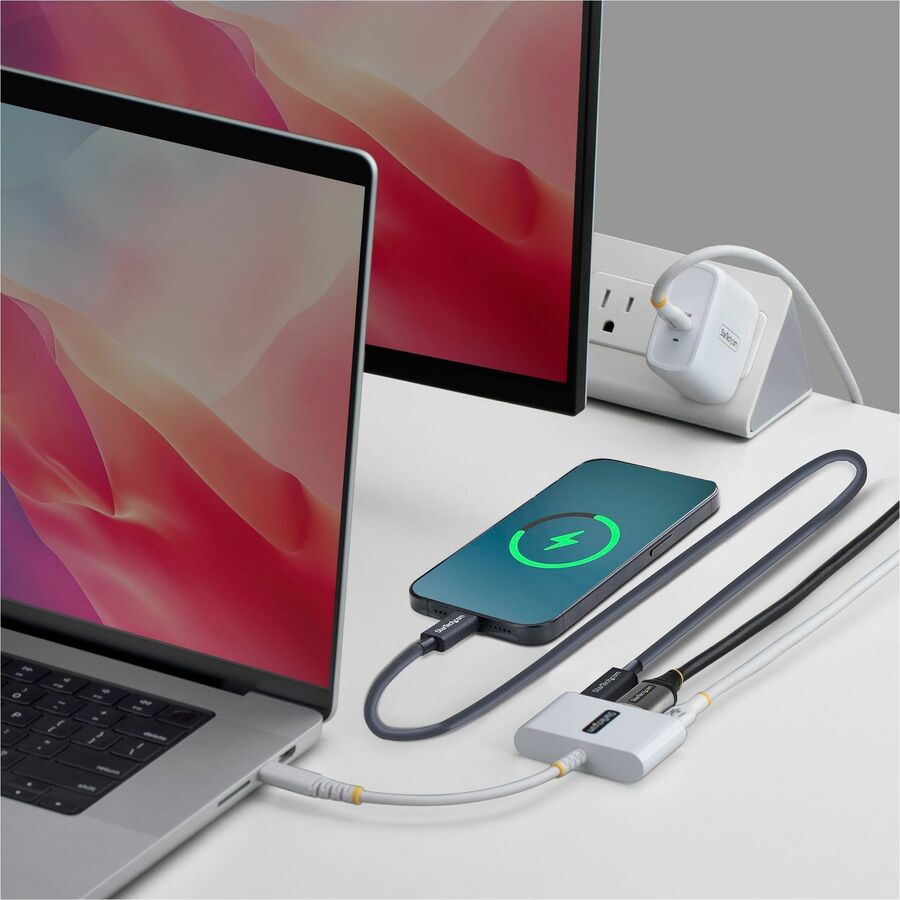 Alternate-Image3 Image for StarTech USB-C to HDMI Multiport Adapter with 140W PD Charging, 4K 60Hz HDMI, USB 5Gbps Hub, Mini Dock