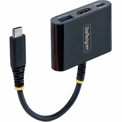Right Image for StarTech USB-C to HDMI Multiport Adapter with 140W PD Charging, 4K 60Hz HDMI, USB 5Gbps Hub, Mini Dock