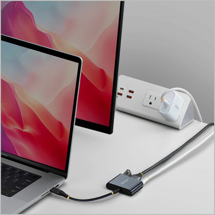 Alternate-Image2 Image for StarTech USB-C to HDMI Multiport Adapter with 140W PD Charging, 4K 60Hz HDMI, USB 5Gbps Hub, Mini Dock