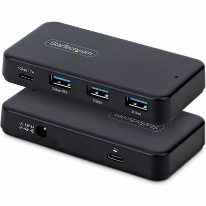 Main Image for StarTech 4-Port USB-C and USB-A Hub, 5Gbps, Self-Powered, 2-in-1 USB-C and USB-A Host Cable, 1x USB-C and 3x USB-A (1x BC 1.2)