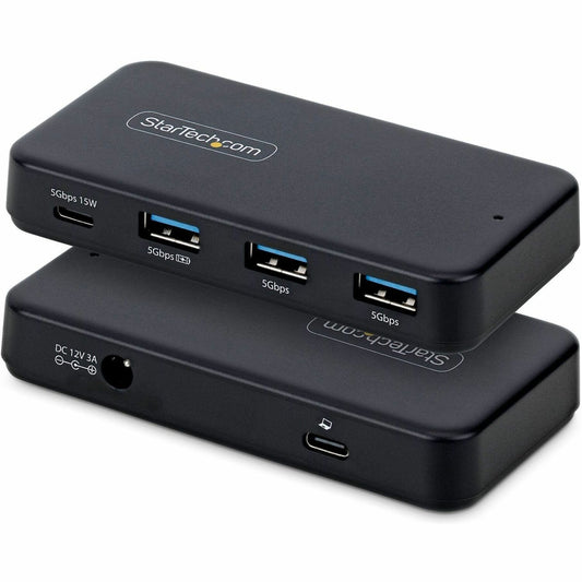 Main Image for StarTech 4-Port USB-C and USB-A Hub, 5Gbps, Self-Powered, 2-in-1 USB-C and USB-A Host Cable, 1x USB-C and 3x USB-A (1x BC 1.2)