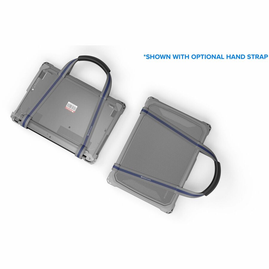 Alternate-Image4 Image for MAXCases Extreme Shell-F3 Slide Chromebook Case for Lenovo 500e G5 Chromebook (Gray/Clear)