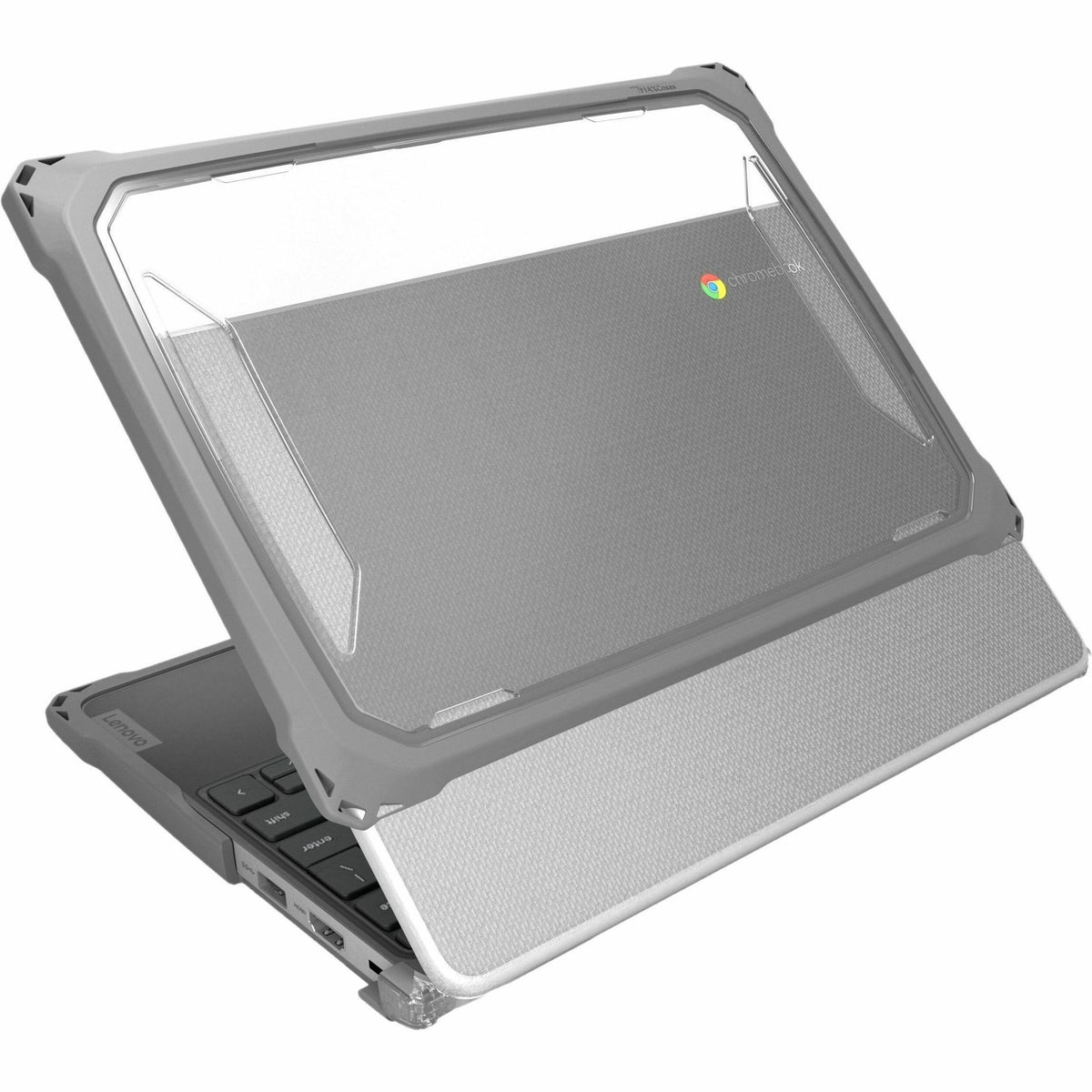 Main Image for MAXCases Extreme Shell-F3 Slide Chromebook Case for Lenovo 500e G5 Chromebook (Gray/Clear)