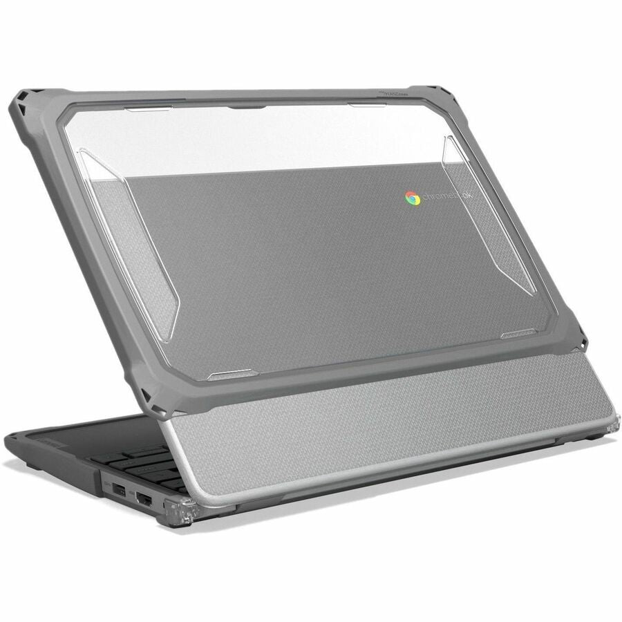 Rear Image for MAXCases Extreme Shell-F3 Slide Chromebook Case for Lenovo 500e G5 Chromebook (Gray/Clear)