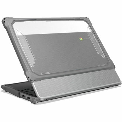 Rear Image for MAXCases Extreme Shell-F3 Slide Chromebook Case for Lenovo 500e G5 Chromebook (Gray/Clear)