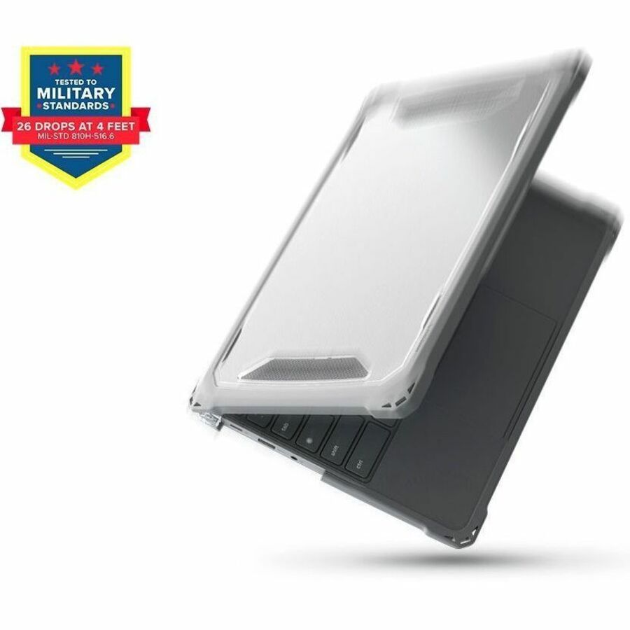 Alternate-Image8 Image for MAXCases Extreme Shell-F3 Slide Chromebook Case for Lenovo 500e G5 Chromebook (Gray/Clear)