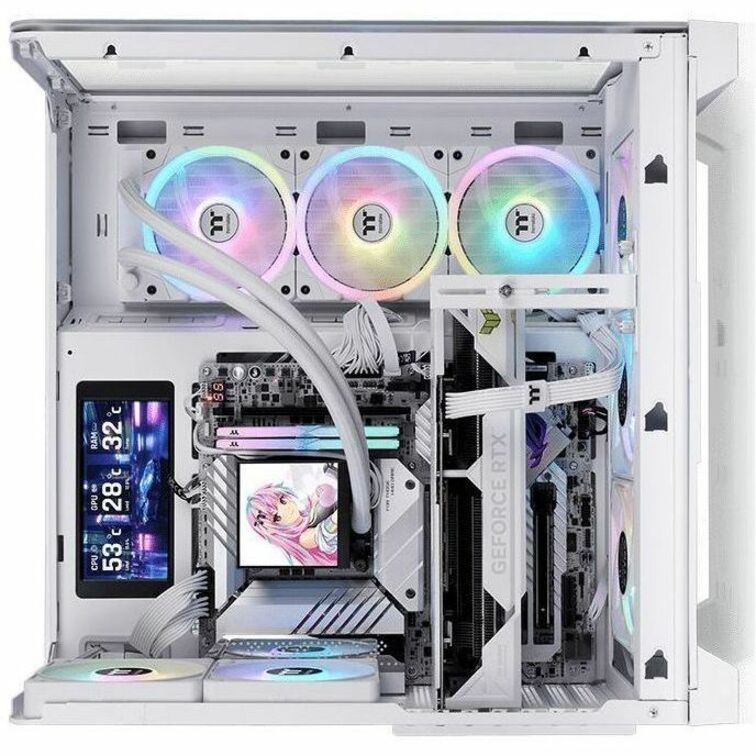 Alternate-Image4 Image for Thermaltake View 390 TG Snow Mid Tower Chassis