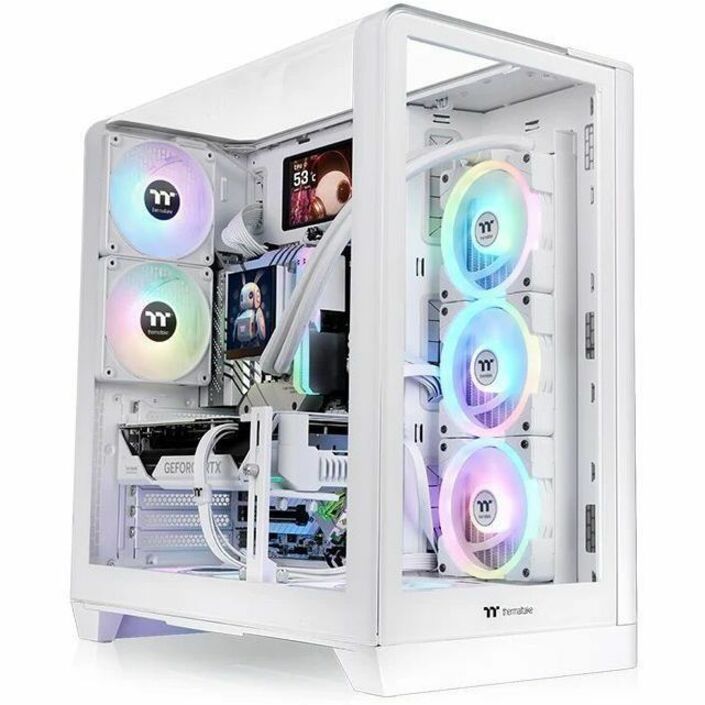 Alternate-Image1 Image for Thermaltake View 390 TG Snow Mid Tower Chassis