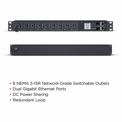 Alternate-Image1 Image for CyberPower PDU41001G Single Phase 100 - 120 VAC 15A Switched