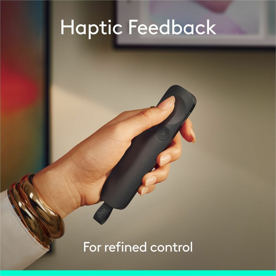 Alternate-Image2 Image for Logitech Spotlight 2 Presentation Remote, Wireless Presentation Clicker with Haptics, Digital Highlighting, Customizable Actions, Laser Pointer, Quick Charge, Bluetooth&reg;, and USB-C, Graphite