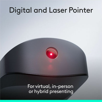 Alternate-Image5 Image for Logitech Spotlight 2 Presentation Remote, Wireless Presentation Clicker with Haptics, Digital Highlighting, Customizable Actions, Laser Pointer, Quick Charge, Bluetooth&reg;, and USB-C, Graphite