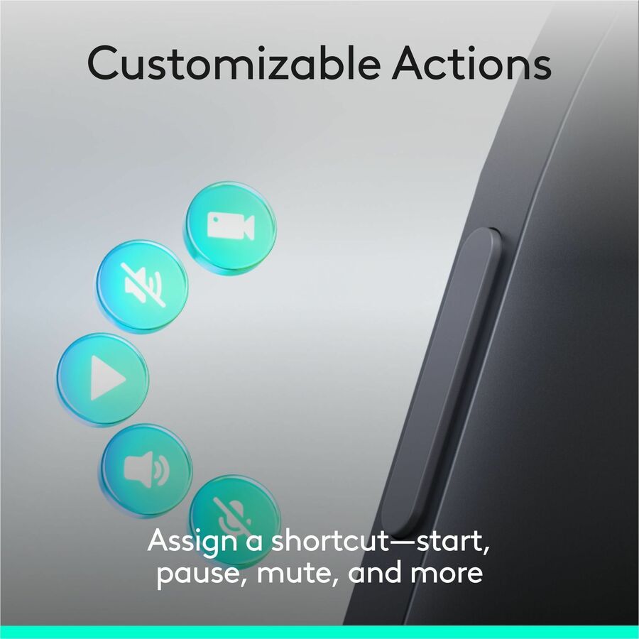 Alternate-Image4 Image for Logitech Spotlight 2 Presentation Remote, Wireless Presentation Clicker with Haptics, Digital Highlighting, Customizable Actions, Laser Pointer, Quick Charge, Bluetooth&reg;, and USB-C, Graphite