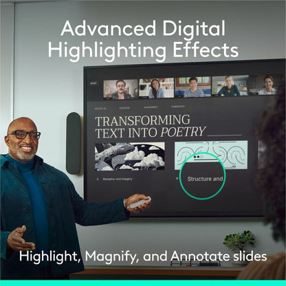 Alternate-Image3 Image for Logitech Spotlight 2 Presentation Remote, Wireless Presentation Clicker with Haptics, Digital Highlighting, Customizable Actions, Laser Pointer, Quick Charge, Bluetooth&reg;, and USB-C, Sand