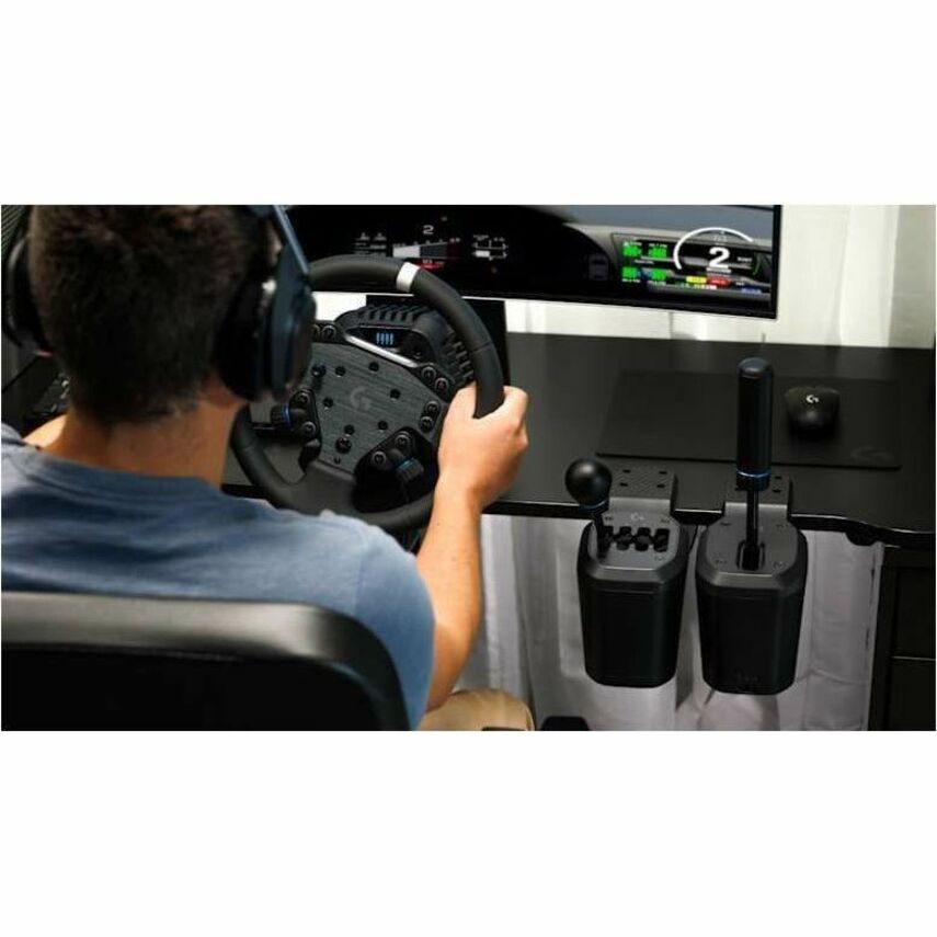 Life-Style Image for Logitech G RS H-SHIFTER - Sim Racing Gear Shifter compatible with PRO, RS50 Racing Wheel Base for consoles PS5, PS4, Xbox-Series X|S, Xbox-One, and PC