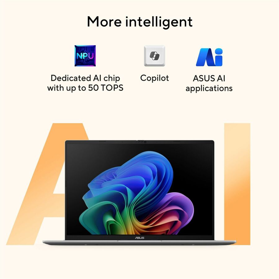 Alternate-Image6 Image for Asus Vivobook 16 M1607 M1607GA-DS76 16" Copilot+ PC Notebook - WUXGA - 60 Hz - AMD Ryzen AI 7 445 - 16 GB - 1 TB SSD