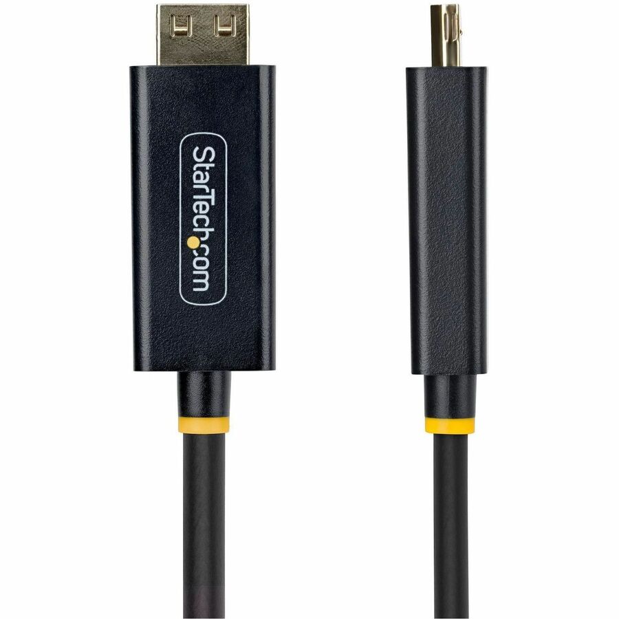 Alternate-Image4 Image for StarTech 6ft DisplayPort to HDMI Adapter Cable with Gripping Connector, 4K 60Hz, HDR, Uni-directional DP to HDMI Video Converter