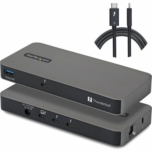 Main Image for StarTech 4-Port Thunderbolt 5 Hub with Thunderbolt™ Share KVM, 80 / 120Gbps, 8K Multi-Display, 140W PD, USB-A 10Gbps, TB4 & USB4