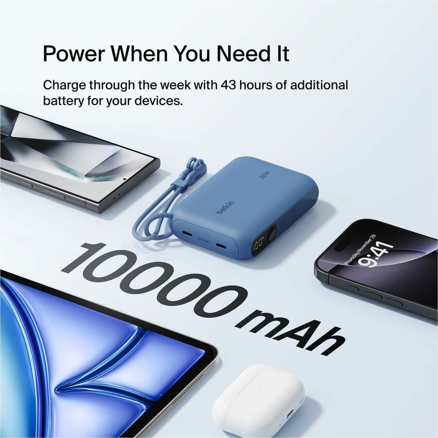 Alternate-Image8 Image for Belkin BoostCharge Power Bank 10K with Display