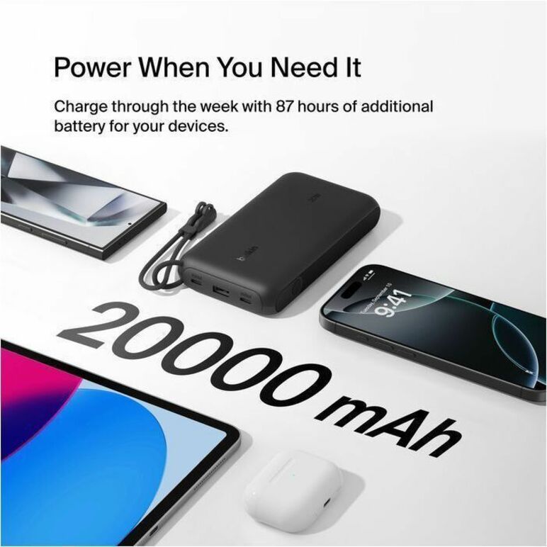 Alternate-Image10 Image for Belkin BoostCharge Power Bank 20K with Display