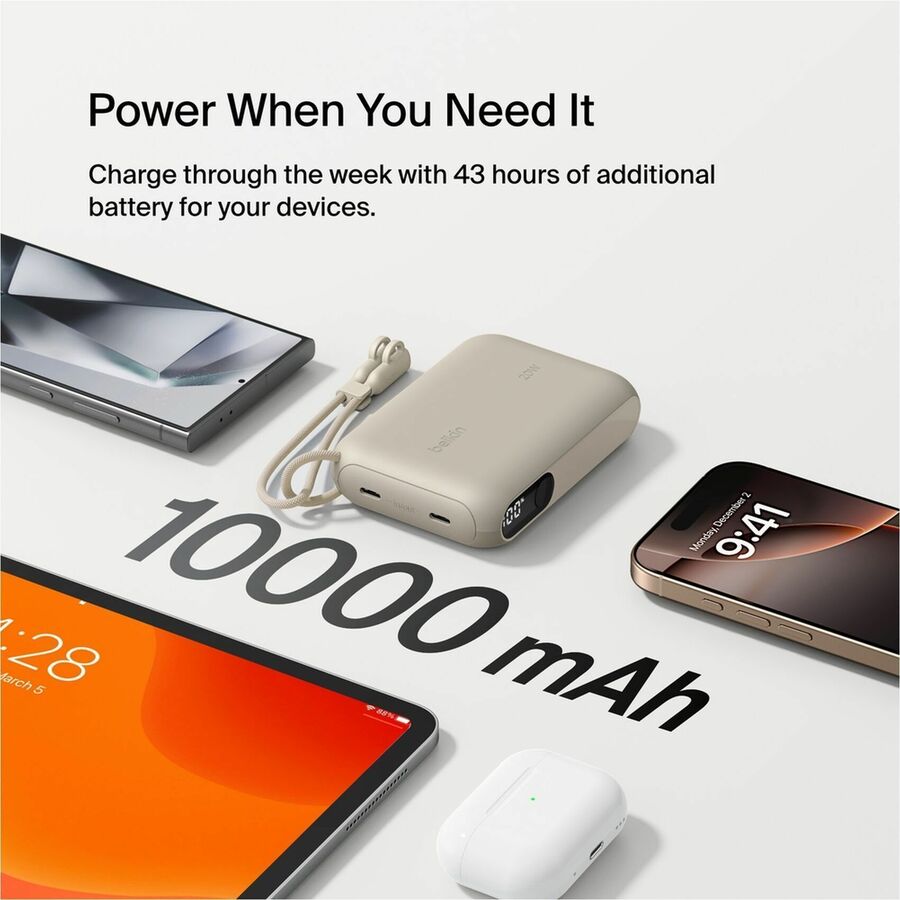 Alternate-Image10 Image for Belkin BoostCharge Power Bank 10K with Display