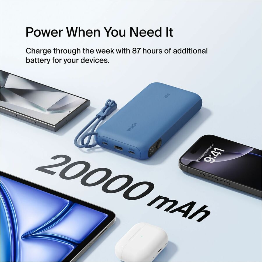 Alternate-Image10 Image for Belkin BoostCharge Power Bank 20K with Display
