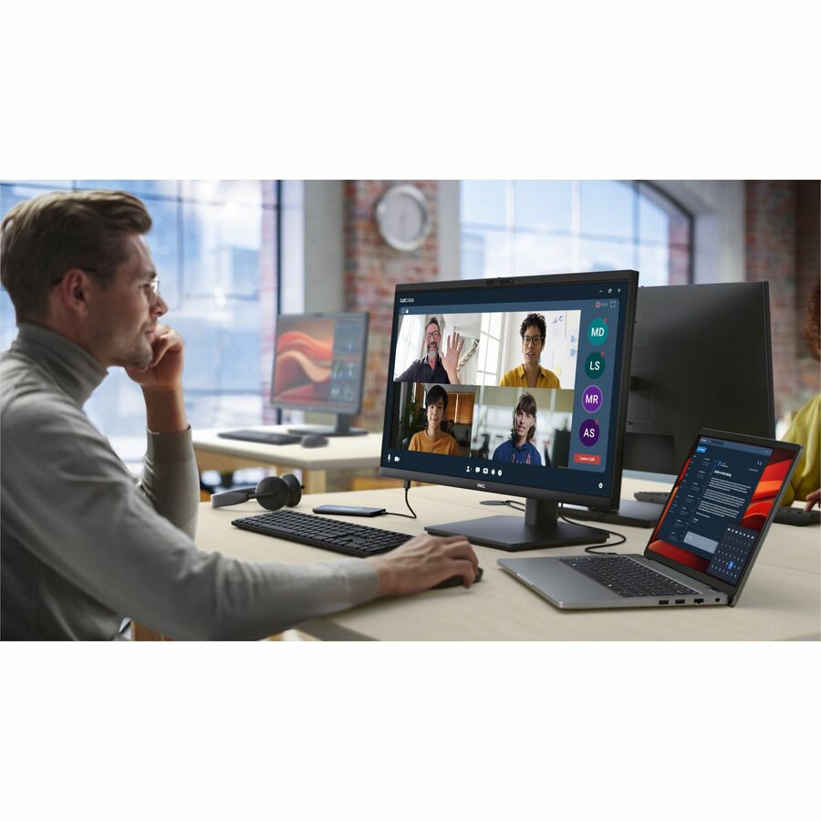 Life-Style Image for Dell Pro E2426HB 24" Class Webcam Full HD LCD Monitor - 16:9 - Black