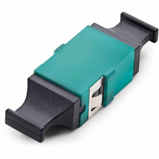 Main Image for StarTech MPO/MTP Coupler, Multimode OM3/OM4 MPO Fiber Coupler, Key Up-Key Down, Fiber Optic MPO/MTP Coupler for Patch Panels - Aqua