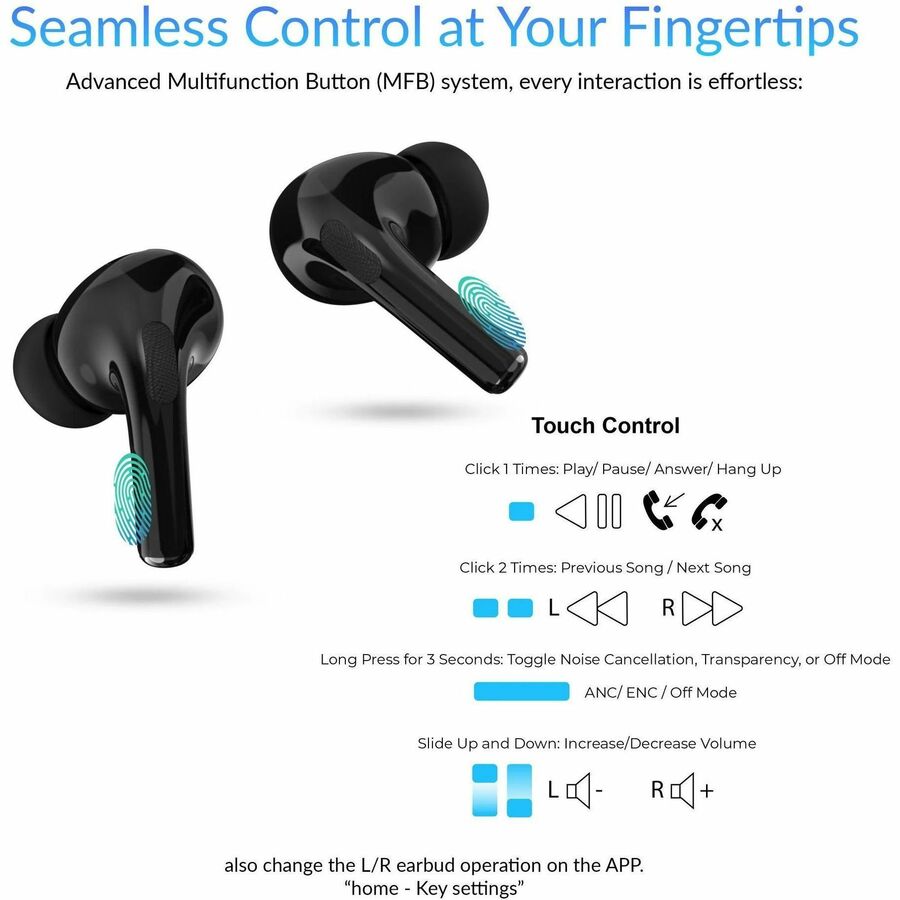 Alternate-Image2 Image for IQ Sound IQ-341ANC-BLACK Earset