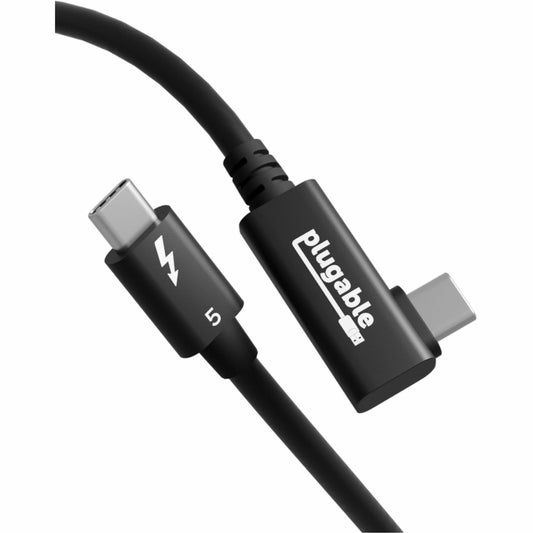 Main Image for Plugable Thunderbolt 5 Cable Right Angle 80Gbps 240W Charging [Thunderbolt Certified]