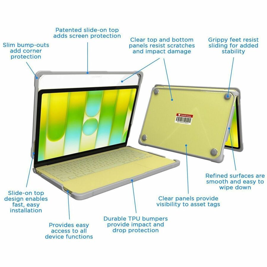 Alternate-Image2 Image for MAXCases Extreme Shell-F Slide-On Case for MacBook Neo 13" (2026) TPU/PC Design