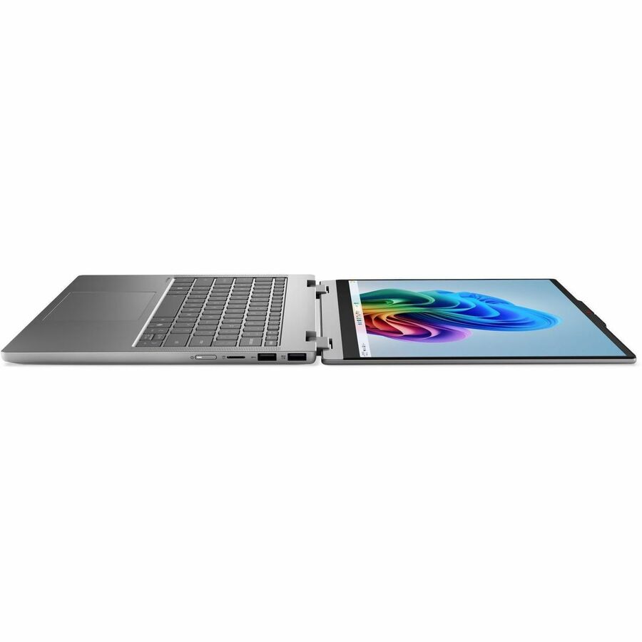 Left Image for Lenovo IdeaPad 5 14IPH11 83UG0008US 14" Touchscreen Convertible Copilot+ PC 2 in 1 Notebook - WUXGA - 60 Hz - Intel Core Ultra 5 322 - 16 GB - 1 TB SSD - English Keyboard - Luna Gray