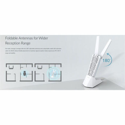 Alternate-Image4 Image for D-Link AE65U IEEE 802.11a/b/g/n/ac/ax/be Tri Band Wi-Fi Adapter for Computer, Router, Gateway