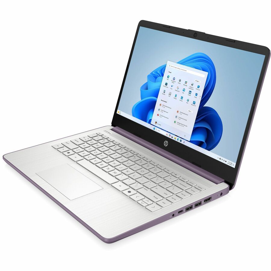 Left Image for HP 14-dq6000 14-dq6104ds 14" Touchscreen Notebook - HD - Intel N-Series N150 - 4 GB - 128 GB Flash Memory - Winter Lavender