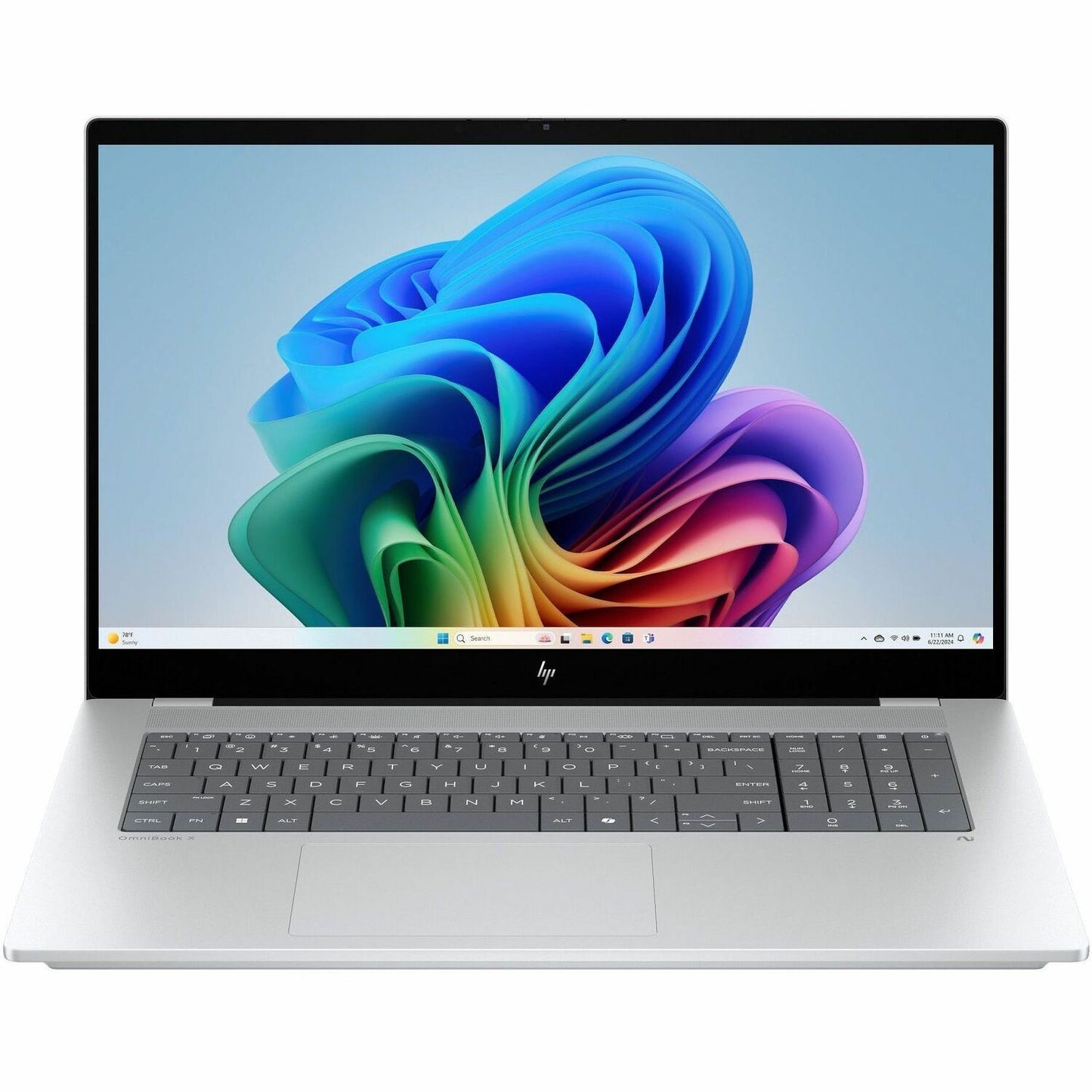 Main Image for HP OmniBook X 17-dd0000 17-dd0004ca 17.3" Touchscreen Notebook - Full HD - Intel Core Ultra 7 258V - 32 GB - 1 TB SSD - Glacier Silver Aluminum