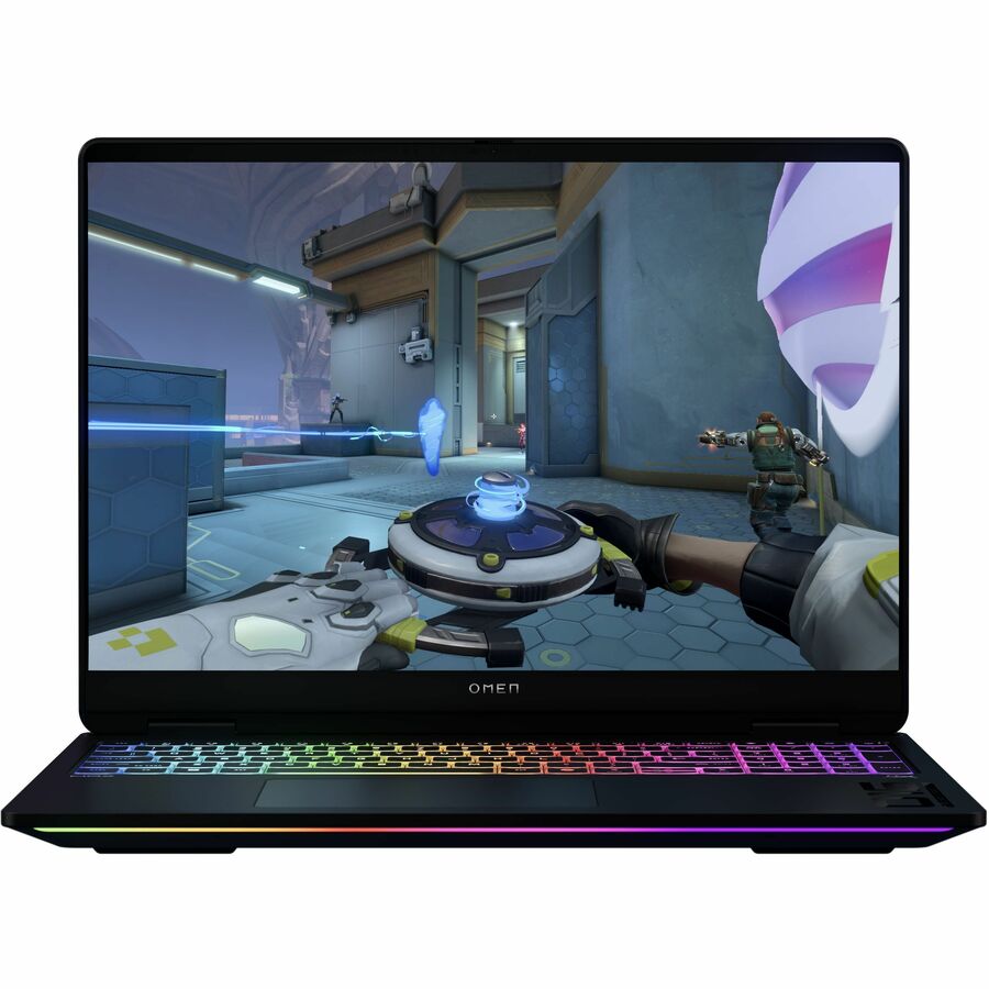 Front Image for OMEN MAX 16-ak0000 16-ak0047nr 16" Gaming Notebook - WQXGA - 240 Hz - AMD Ryzen AI 7 H 350 - 16 GB - 1 TB SSD - Shadow Black