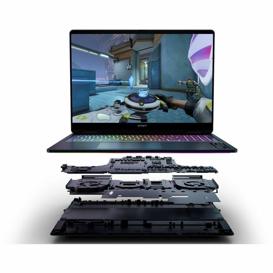 Alternate-Image4 Image for OMEN MAX 16-ah0000 16-ah0057nr 16" Gaming Notebook - 2K - 165 Hz - Intel Core Ultra 7 255HX - 16 GB - 1 TB SSD - Shadow Black