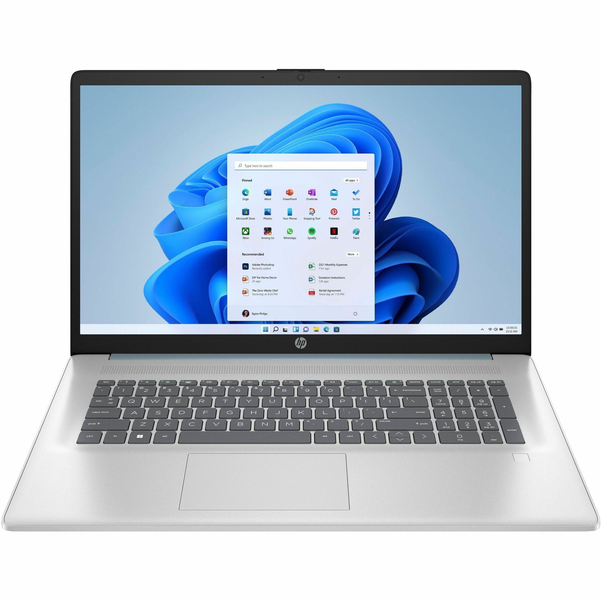 Main Image for HP 17-cn3000 17-cn3202ds 17.3" Touchscreen Notebook - HD+ - Intel N200 - 8 GB - 256 GB SSD - Moonlight Blue, Natural Silver