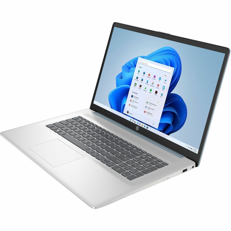 Alternate-Image2 Image for HP 17-cn3000 17-cn3202ds 17.3" Touchscreen Notebook - HD+ - Intel N200 - 8 GB - 256 GB SSD - Moonlight Blue, Natural Silver