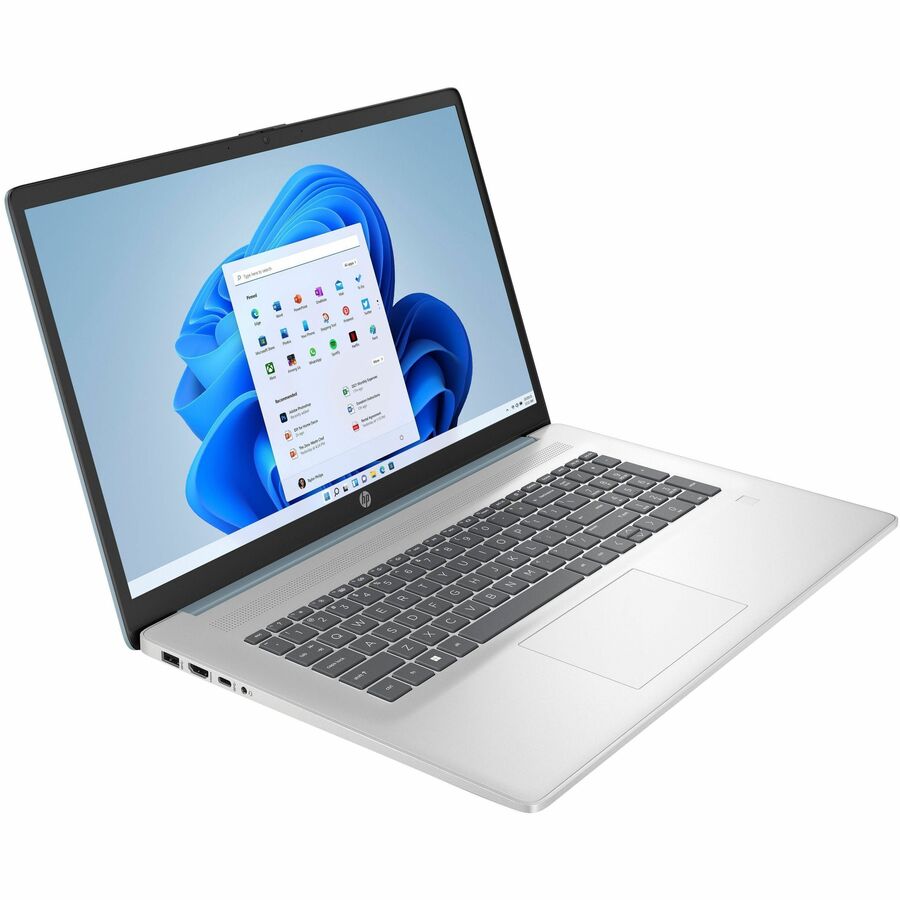 Alternate-Image1 Image for HP 17-cn3000 17-cn3202ds 17.3" Touchscreen Notebook - HD+ - Intel N200 - 8 GB - 256 GB SSD - Moonlight Blue, Natural Silver