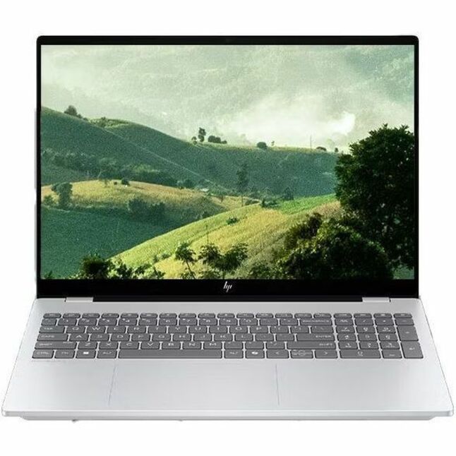 Front Image for HP OmniBook 7 16-ay0000 16-ay0087nr 16" Touchscreen Notebook - 2K - 120 Hz - Intel Core Ultra 7 Series 2 255H - 16 GB - 1 TB SSD - Glacier Silver Aluminum