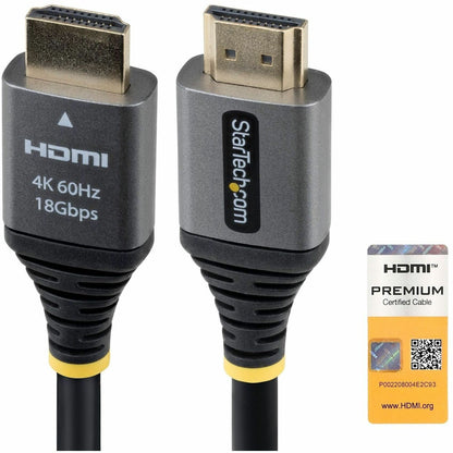 Main Image for StarTech 5ft (1.5m) Premium Certified High Speed HDMI Cable, 4K 60Hz/1440p 144Hz, High-Flex HDMI 2.0 Cable with HDR10/ARC, 18Gbps