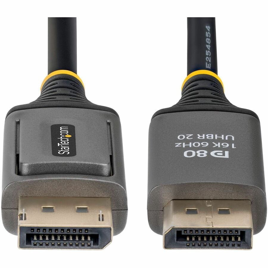Alternate-Image4 Image for StarTech 6ft DisplayPort 2.1 Cable, VESA Certified DP80 DisplayPort Cable, 10K/8K 60Hz, 16K 60Hz/8K 240Hz w/DSC 1.2a, DP 2.1 Cord