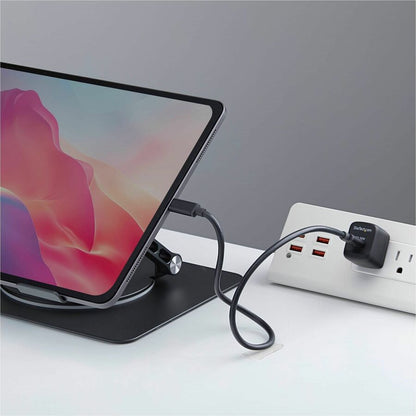 Alternate-Image6 Image for StarTech 30W USB-C Wall Charger, Portable GaN Charger with USB Power Delivery Fast Charging, GaN 5V/9V/15/20V, USB-C Charger, Black