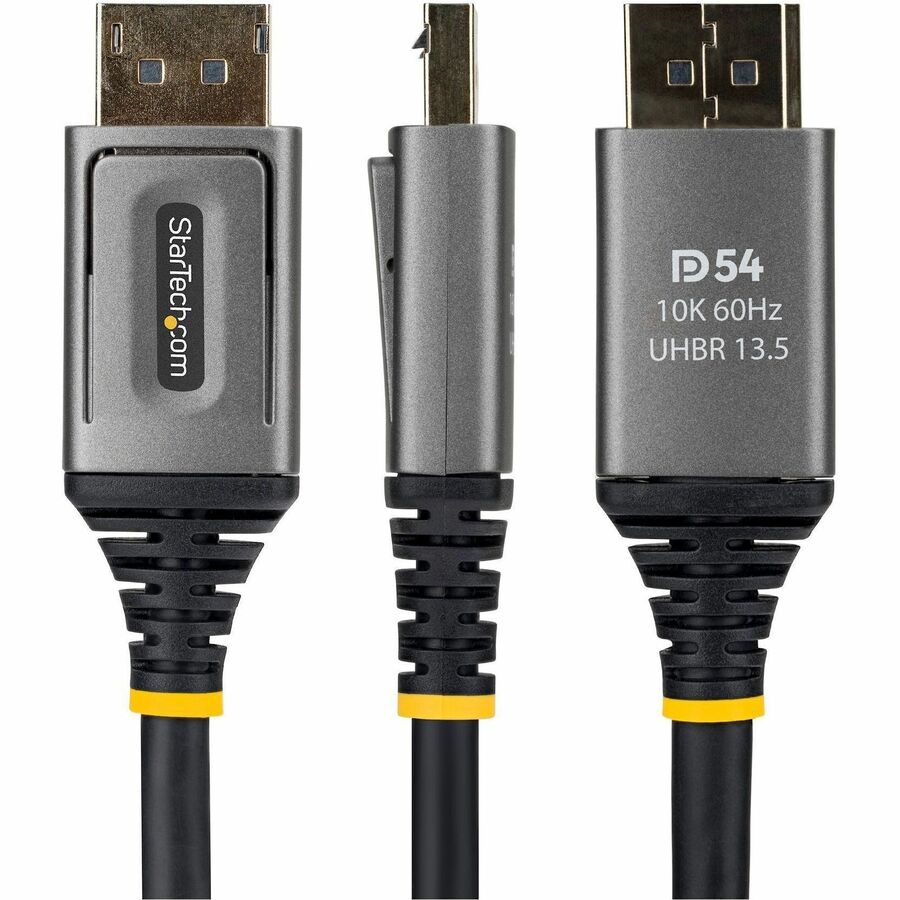 Alternate-Image2 Image for StarTech 6ft DisplayPort 2.1 Cable, VESA Certified DP54 DisplayPort Cable, 8K 60Hz, 8K 144Hz/4K 240Hz w/DSC 1.2a, DP 2.1 Monitor Cord