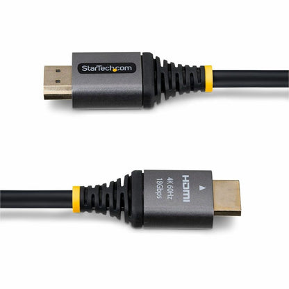 Alternate-Image7 Image for StarTech 3ft (91cm) Premium Certified High Speed HDMI Cable, 4K 60Hz/1440p 144Hz, High-Flex HDMI 2.0 Cable with HDR10/ARC, 18Gbps