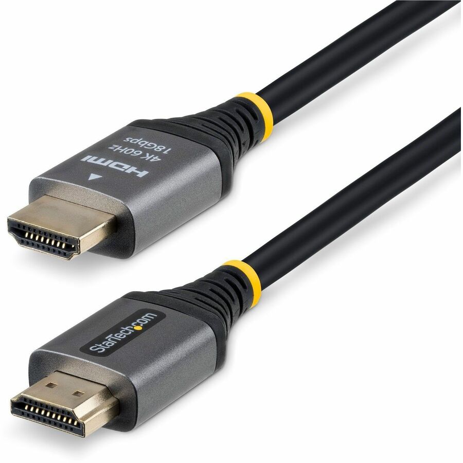 Alternate-Image5 Image for StarTech 12ft (3.6m) Premium Certified High Speed HDMI Cable, 4K 60Hz/1440p 144Hz, High-Flex HDMI 2.0 Cable with HDR10/ARC, 18Gbps