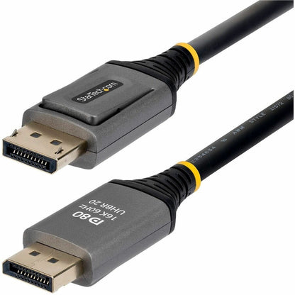 Alternate-Image1 Image for StarTech 5ft DisplayPort 2.1 Cable, VESA Certified DP80 DisplayPort Cable, 10K/8K 60Hz, 16K 60Hz/8K 240Hz w/DSC 1.2a, DP 2.1 Cord