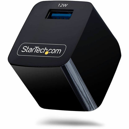 Main Image for StarTech 12W One-Port USB-A Wall Charger, 1x USB-A, iPhone Pro/17/16, iPad, Samsung Galaxy, Portable USB Charger, Black